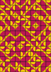 Abstract Geometric Pattern generative computational art illustration