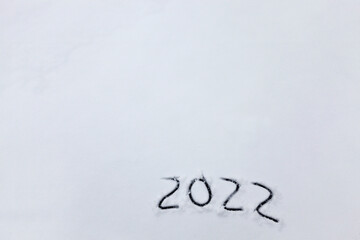 the inscription about the beginning of the new year 2022