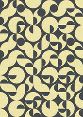 Abstract Geometric Pattern generative computational art illustration