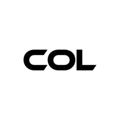 COL letter logo design with white background in illustrator, vector logo modern alphabet font overlap style. calligraphy designs for logo, Poster, Invitation, etc.