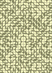 Abstract Geometric Pattern generative computational art illustration