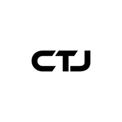 CTJ letter logo design with white background in illustrator, vector logo modern alphabet font overlap style. calligraphy designs for logo, Poster, Invitation, etc.