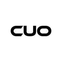 CUO letter logo design with white background in illustrator, vector logo modern alphabet font overlap style. calligraphy designs for logo, Poster, Invitation, etc.