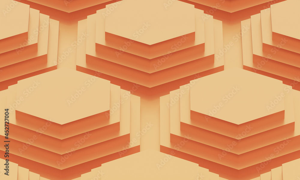 Poster 3d rendering abstract polygon background