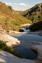 Trail of the 7 lagoons of xertelo , in the national park of peneda gerês , Braga , Portugal