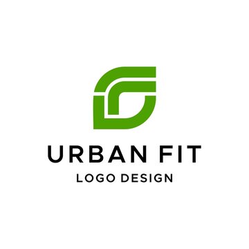 Modern and clean logo about UF letters and leaves, fit healthy.
EPS 10, Vector