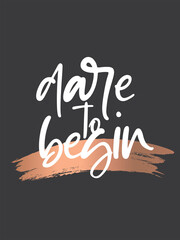 Woman inspirational quote poster design