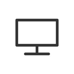 Monitor icon isolated on white background. Desktop symbol modern, simple, vector, icon for website design, mobile app, ui. Vector Illustration
