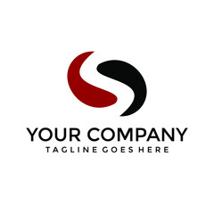 initial letter cs logo design creative idea