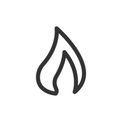 Fire icon isolated on white background. Lit symbol modern, simple, vector, icon for website design, mobile app, ui. Vector Illustration
