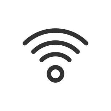 Wifi icon isolated on white background. Network symbol modern, simple, vector, icon for website design, mobile app, ui. Vector Illustration