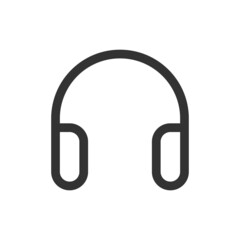 Headphone icon isolated on white background. Headset symbol modern, simple, vector, icon for website design, mobile app, ui. Vector Illustration