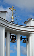 The belfry and the figure of Christ the Savior are new architectural elements of the surroundings...