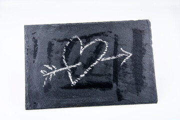 Kreidetafel mit Herz
