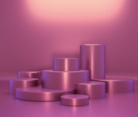 Stage display table background template mock up minimal composition 3d rendering