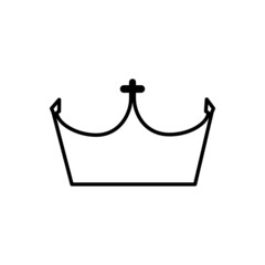 Crown vector icon. King illustration sign. Queen symbol. monarchy mark.