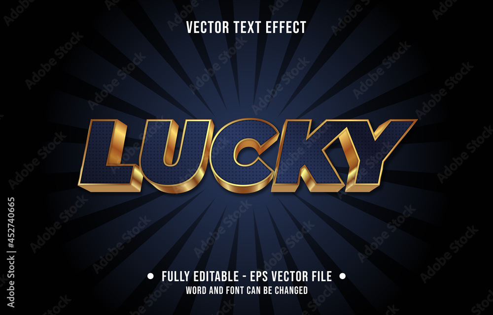 Sticker editable text effect gradient style for digital and print media font effect template