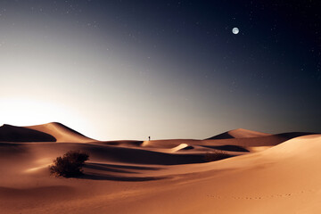 Fototapeta na wymiar view of nice sands dunes at Sands Dunes National Park
