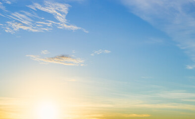 sunset sky and clouds in the morning 