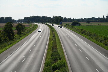 Obraz premium Deutsche Autobahn