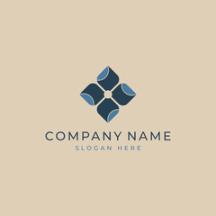 Elegant logo for jewelry salon, hotel, store or spa.Brand mark for business. Vector image.