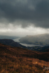 moody clouds in the mountains