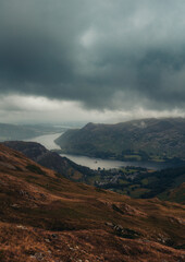 clouds over the mountains