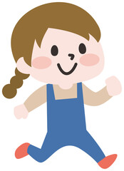 二頭身_走る子ども