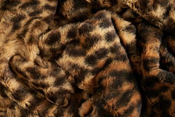simile leopard skin fabric for wallpaper background - obrazy, fototapety, plakaty