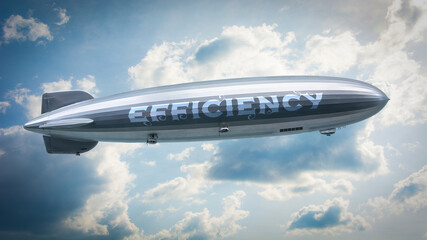 Fototapeta premium Street Sign to Efficiency