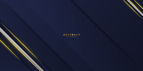 Abstract dark blue and gold background