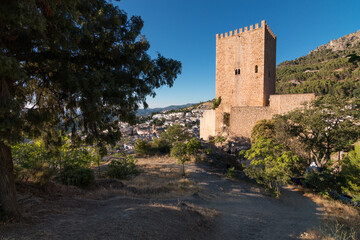 Fototapeta na wymiar stone tower in an andalusian village