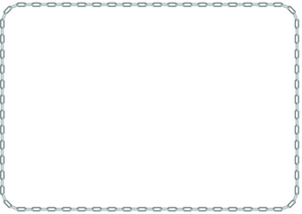 チェーンのフレームイラスト素材