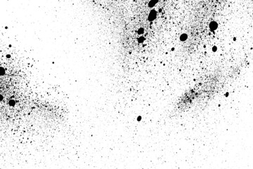 Ink Splash Pattern, Black Watercolor Splatter Background.