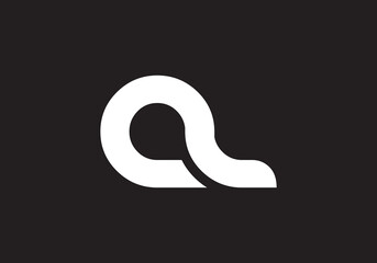 AL letter creative modern logo design vector image