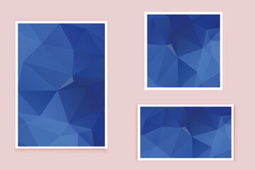 Fototapeta premium abstract textured polygonal background vector. Blurry triangle design. The pattern can be used for the background. 