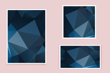 Fototapeta premium abstract textured polygonal background vector. Blurry triangle design. The pattern can be used for the background. 