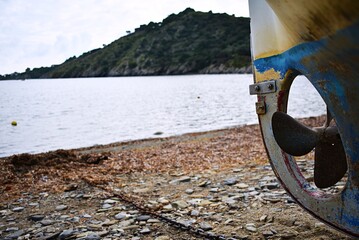 Fototapeta premium Boat on the sea