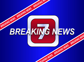 Breaking news broadcast concept design template for news channels or internet tv background. Breaking news backdrop. Vector Illustration