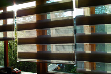 Partly shut blinds