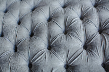 Gray blue sofa upholstery and upholstered furniture as a background or texture for advertising a...