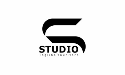 letter s concept design studio logo