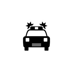 Police car icon isolated on white background
