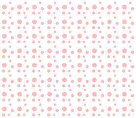 Abstract modern pattern with pink geometric shapes on white background, simple banner, design for decoration, wrapping paper, print, fabric or textile, lovely card, vector illustration