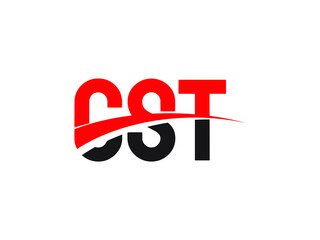 CST Letter Initial Logo Design Vector Illustration
