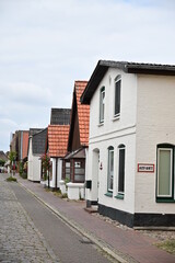Straße in der Stadt Arnis, der kleinsten Stadt Deutschland