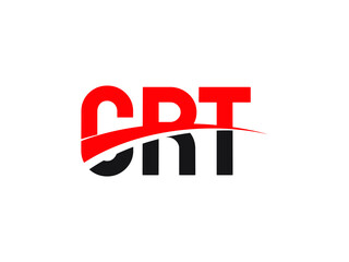 CRT Letter Initial Logo Design Vector Illustration
