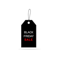 Black Friday Sale Label Vector Illustration