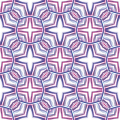 Ethnic Surface. Hand Drawn Painted.