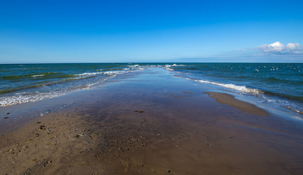 Beach at Skagen in Denmark